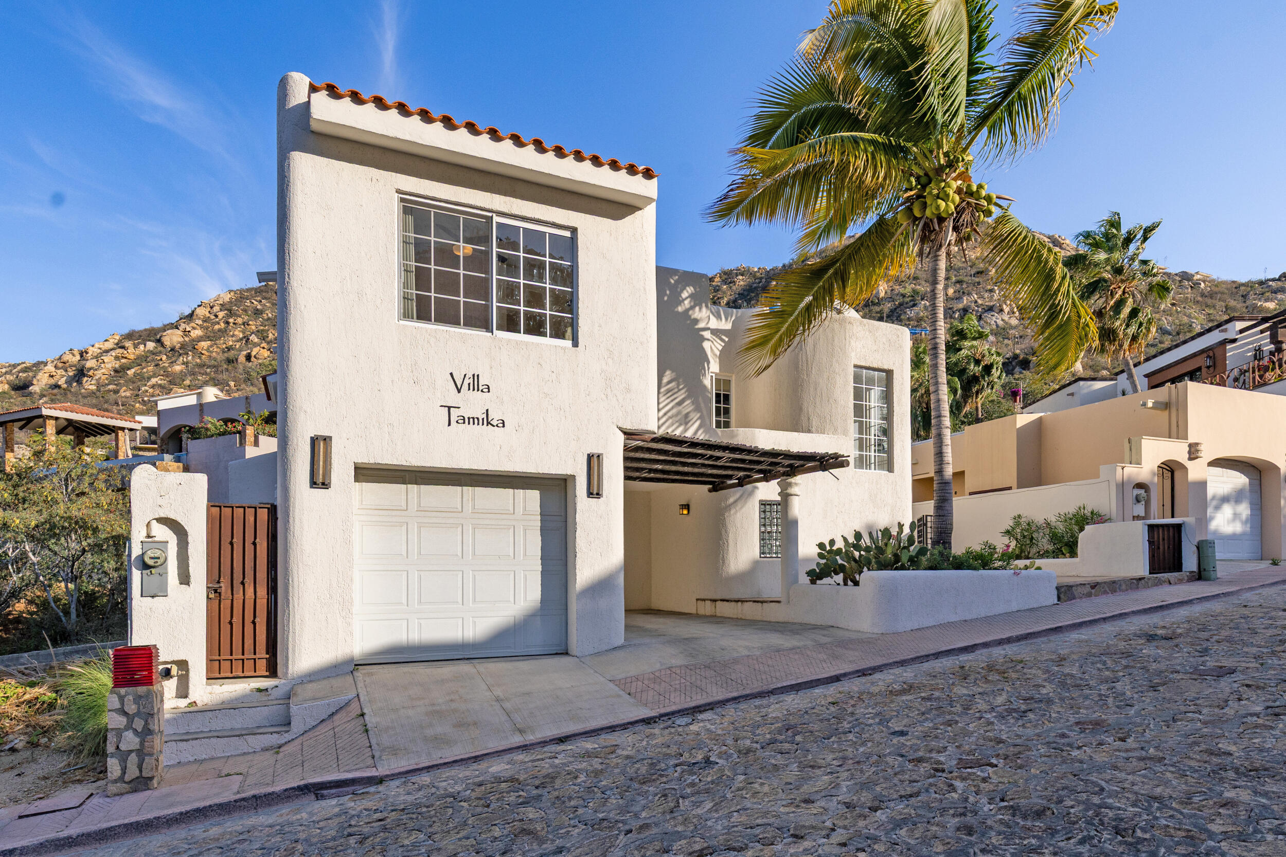Los Cabos 4 De Marzo Casa Belia Investment Opportunity in the Heart of 4 de MarzoWelcome to Casa Belia, a versatile property located in the heart of the popular Colonia 4 de Marzo neighborhood in Cabo San Lucas. Positioned on a highly visible corner lot, this unique property combines residential comfort with commercial potential, making it an excellent opportunity for homeowners, investors, or entrepreneurs.The property features:* A comfortable main house with a spacious outdoor patio* Separate studio space ideal for guests, rental income, or a private office* Commercial/business area with street exposure* Multiple access points and flexible parking options* Gated perimeter for privacy and security* Large tiled courtyard perfect for entertaining or future improvementsIts strategic cor for sale