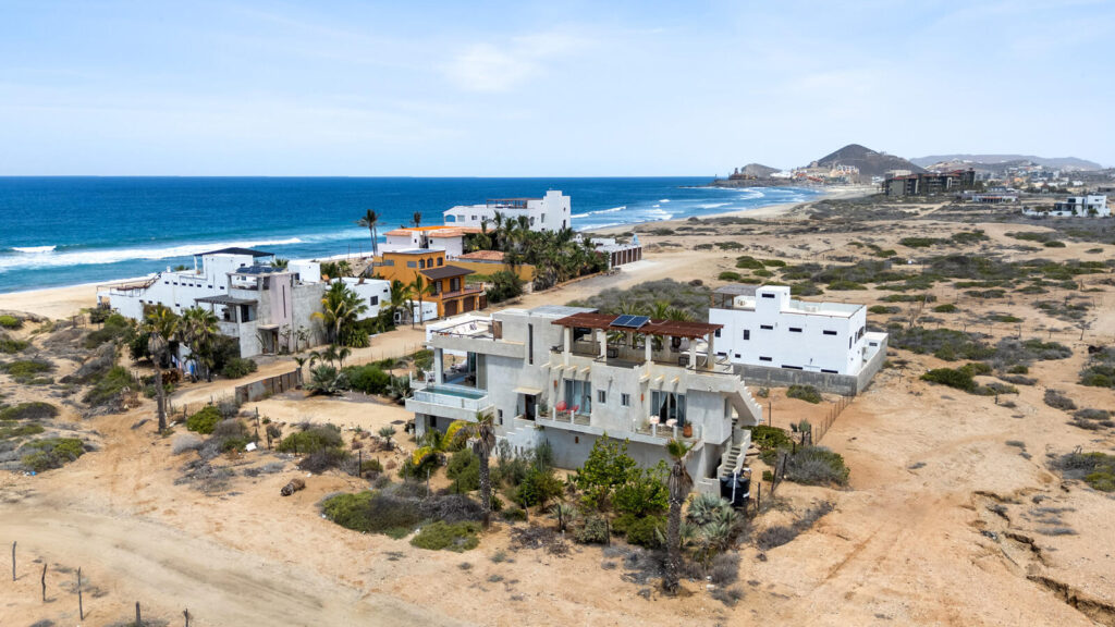 Los Cabos Los Valles Sophisticated and solidly built, this 5,588 sq.ft. estate in Club Campestre offers luxury living with exceptional construction quality rarely found in Los Cabos. Residents enjoy exclusive access to a private beach club and world-class golf course, all just minutes from San Jose vibrant dining and culture. The home features 4 ensuite bedrooms, a 3-stop elevator, and a Generac backup system. Entertain in style with a chef's kitchen, wine room with Tzalam wood cabinetry, and an outdoor BBQ area with fire pit. Relax by the heated pool or on the Jacuzzi terrace with partial ocean – Casa Cumpleaños, Pacific, Pacific, BS