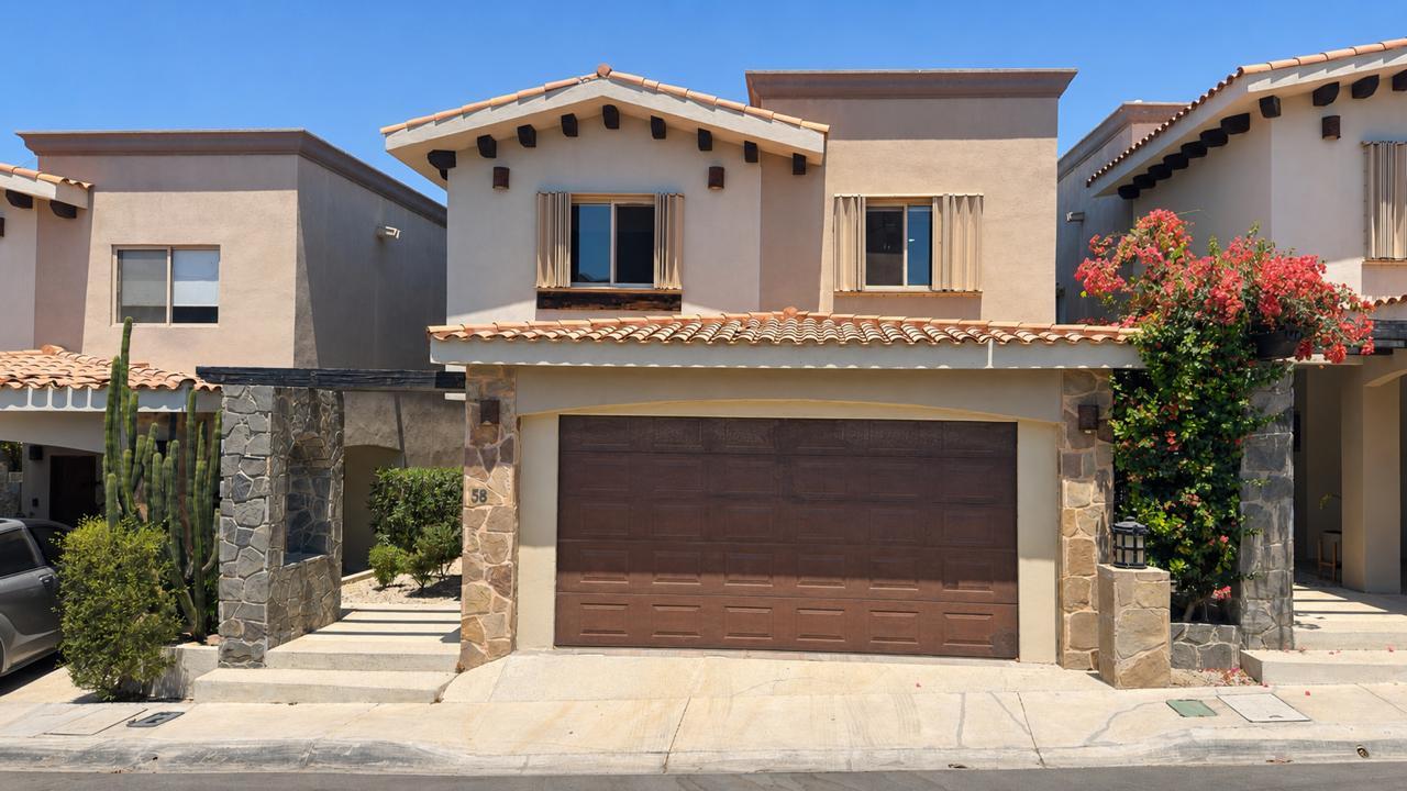 Los Cabos Ventanas Located in the desirable gated community of Ventanas Phase 2 in El Tezal, this beautiful home the perfect combination of comfort, functionality, and investment potential. Featuring 3 bed + Studio + 4.5 bathrooms, a covered garage, an expansive patio backyard, and a stunning rooftop terrace to enjoy Cabo's breathtaking sunsets, this home is designed for both everyday living and entertaining.The property includes hurricane shutters, spacious indoor and outdoor living areas, and a beautiful patio yard ideal for families and gatherings. Well-established, family-oriented community known for its excellent HOA management and amenities including a pool, gym, and kids park.Ideally located near schools, beaches, shopping, and downtown Cabo. – Isla del Pacifico, Cabo Corridor, BS