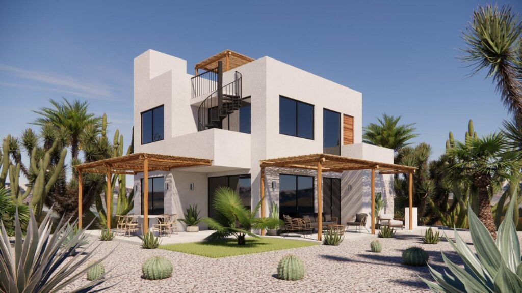 Los Cabos Vista Luna I -Under Construction- Community has Ejido Water - Life is better by the beach - Focusing on the fresh ocean air and the warm sun, the Penthouse enjoys the best of Baja! On the main floor, the open concept living space opens up to a large terrace connecting the indoor and outdoor living. The large roof top terrace is ideal for entertaining, for morning yoga or sunset margaritas! Embrace effortless living at Vista Luna with low-maintenance, manicured homes & community that offer the perfect escape to relax and enjoy. -Amenities- Gated & Manicured Community - Refreshing Pool - Social Lounge - Outdoor Kitchen & BBQ area - Outdoor Gym ---Inquire for more information and the Brochure & FAQ--- – Vista Luna at Cerritos, Pacific, BS