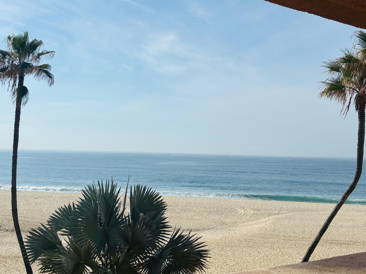 Los Cabos La Jolla Experience the ultimate beachfront lifestyle in this stunning third-floor penthouse at La Jolla de Los Cabos, on the world-renowned Costa Azul Beach -- San José del Cabo's finest coastline. This furnished 2-bedroom, 2-bathroom residence boasts soaring high ceilings and a 220 sq ft private terrace where nature puts on a show: watch sea turtles nesting in summer and humpback whales resting with their calves in winter, all from your own balcony. Wake up to breathtaking sunrise for sale